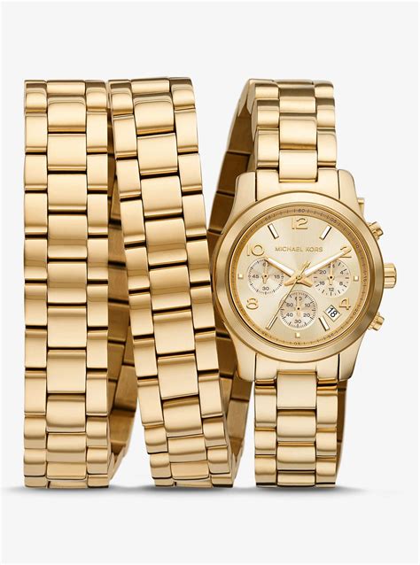 michael kors stainless steel caseback|michael kors runway watch.